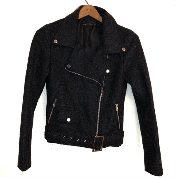 Signature8 Jackets & Blazers - Signature 8 Wool Motto Jacket Charcoal Gray Size S